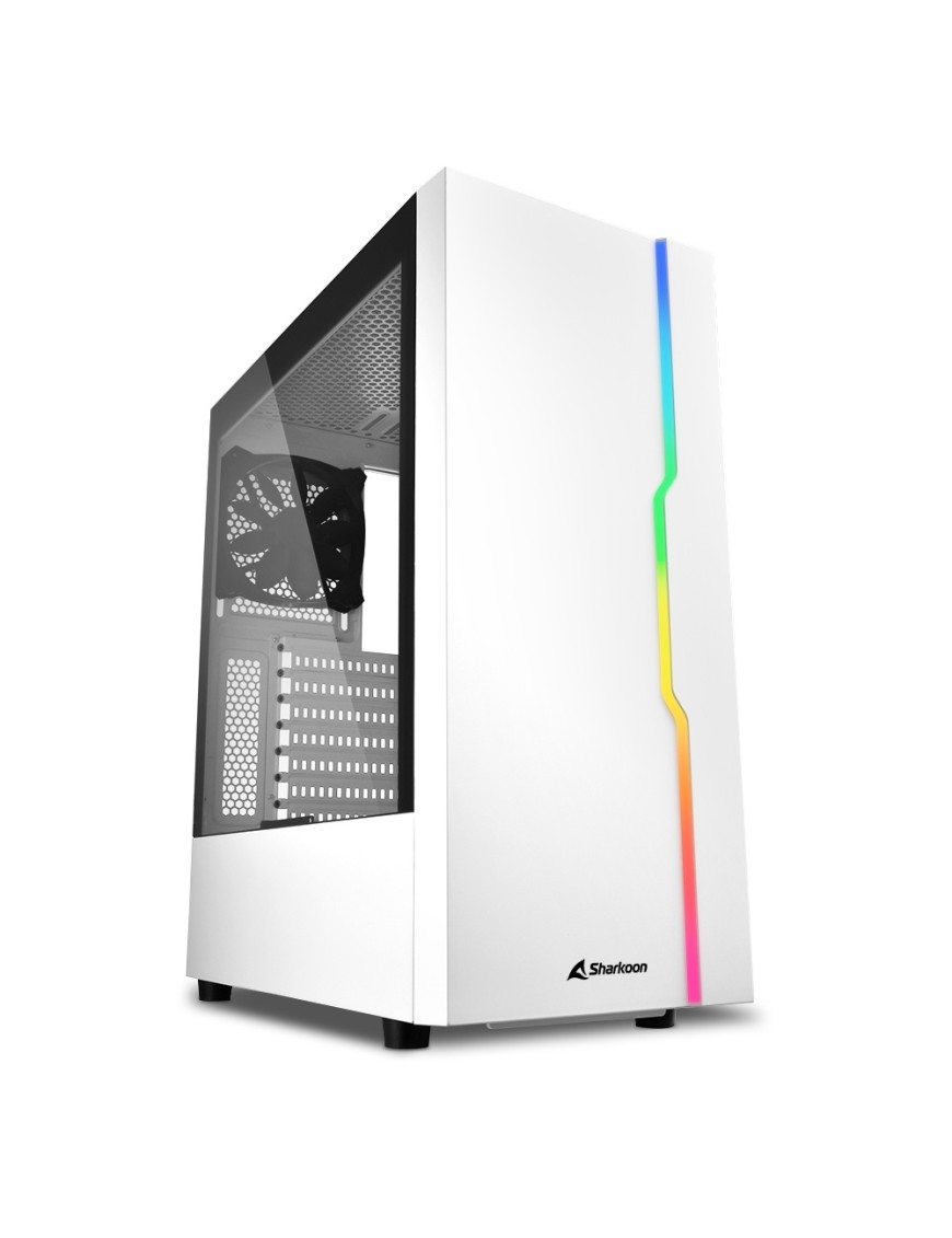 HyperCoreW5: PC Desktop Gaming Sharkoon Slider RGB White - Intel i5 12400F - Asus GTX 1650 4GB GDDR6